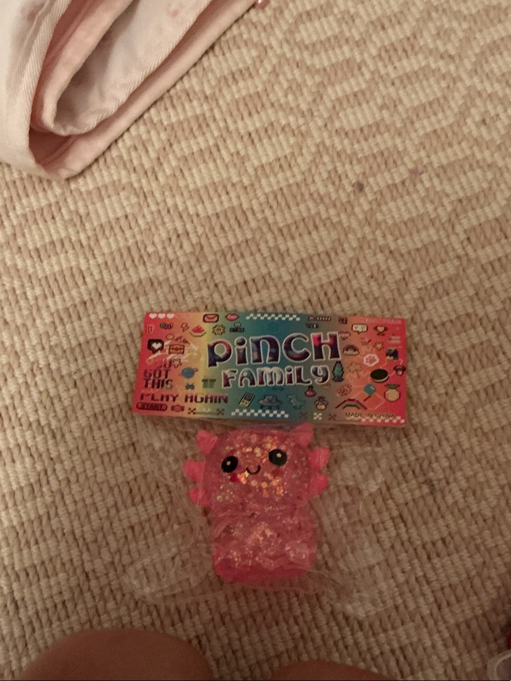 Pink Glitter Hair Clip for Kids